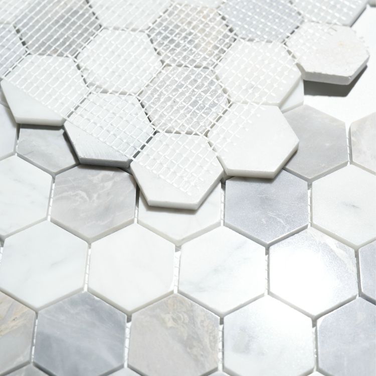Hexagon City Grey 2 x 2 11.75 x 12